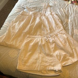 Piyama White pin dot set